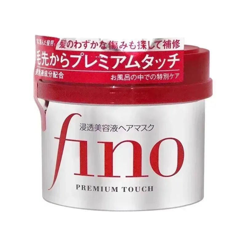 Fino Shampoo Conditioner 550ml/Hair Mask 230ml Oil Control and Glowing Soft Improves Frizzy and Damaged Hair